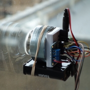 Participative surface speaker activating window to sound foghorns from America. 08-03-17